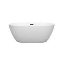 Juno 59 Inch Freestanding Bathtub in Matte White - 7