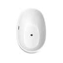 Juno 59 Inch Freestanding Bathtub in Matte White - 8