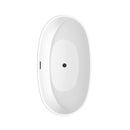 Juno 59 Inch Freestanding Bathtub in Matte White - 9