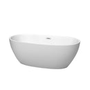 Juno 63 Inch Freestanding Bathtub in Matte White - 11