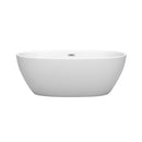 Juno 63 Inch Freestanding Bathtub in Matte White - 12