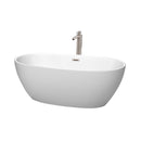 Juno 63 Inch Freestanding Bathtub in Matte White - 16