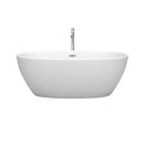 Juno 63 Inch Freestanding Bathtub in Matte White - 22