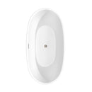 Juno 63 Inch Freestanding Bathtub in Matte White - 19