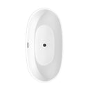 Juno 63 Inch Freestanding Bathtub in Matte White - 9