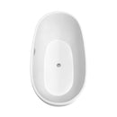 Juno 67 Inch Freestanding Bathtub in Matte White - 23