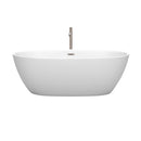 Juno 67 Inch Freestanding Bathtub in Matte White - 17