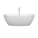 Juno 67 Inch Freestanding Bathtub in Matte White - 22