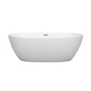 Juno 67 Inch Freestanding Bathtub in Matte White - 2