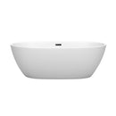 Juno 67 Inch Freestanding Bathtub in Matte White - 7