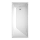 Hannah 67 Inch Freestanding Bathtub in White - 18