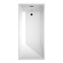 Hannah 67 Inch Freestanding Bathtub in White - 3