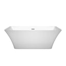 Tiffany 59 Inch Freestanding Bathtub in White - 7