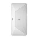 Tiffany 59 Inch Freestanding Bathtub in White - 18