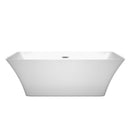 Tiffany 67 Inch Freestanding Bathtub in White - 7