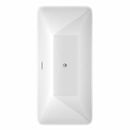 Tiffany 67 Inch Freestanding Bathtub in White - 18