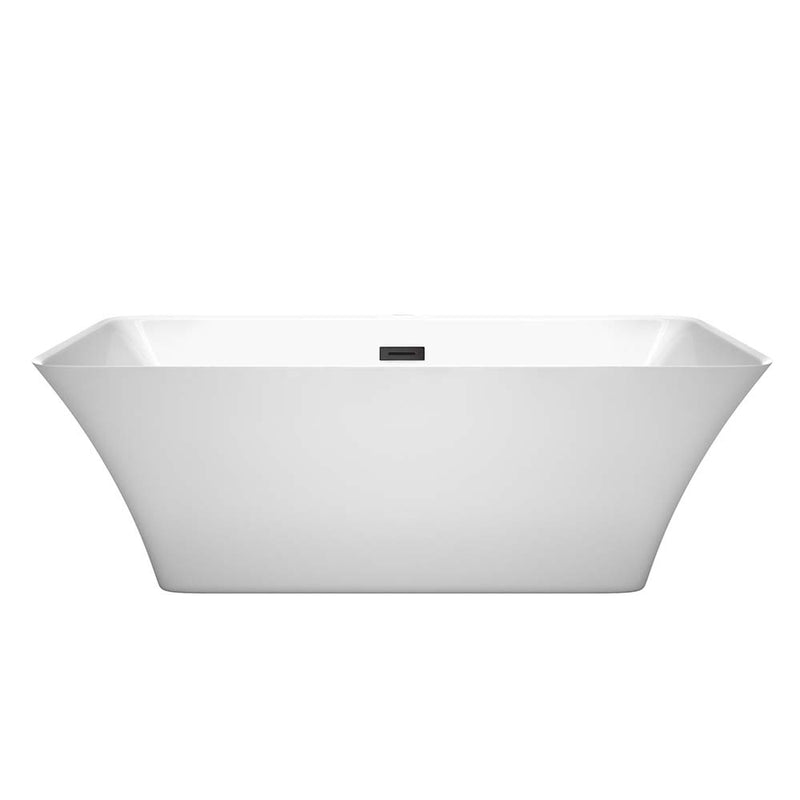 Tiffany 67 Inch Freestanding Bathtub in White - 2