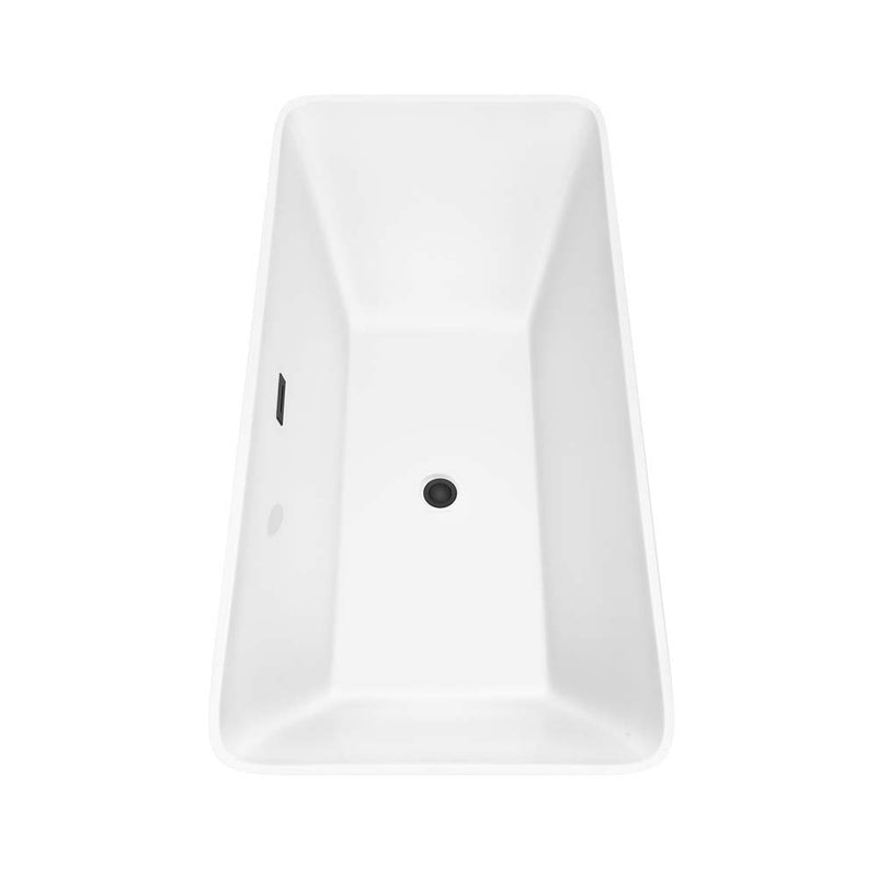 Tiffany 67 Inch Freestanding Bathtub in White - 4