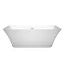 Tiffany 67 Inch Freestanding Bathtub in White - 12