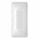 Tiffany 67 Inch Freestanding Bathtub in White - 13