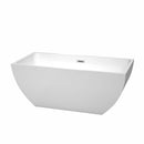 Rachel 59 Inch Freestanding Bathtub in White - 6