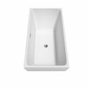 Rachel 59 Inch Freestanding Bathtub in White - 19
