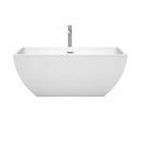 Rachel 59 Inch Freestanding Bathtub in White - 17