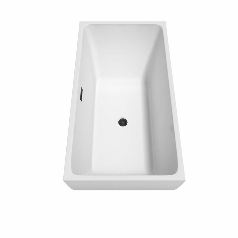 Rachel 59 Inch Freestanding Bathtub in White - 4