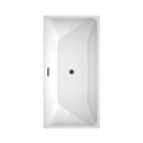 Rachel 59 Inch Freestanding Bathtub in White - 3