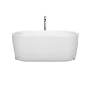 Ursula 59 Inch Freestanding Bathtub in White - 17