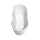 Ursula 59 Inch Freestanding Bathtub in White - 14