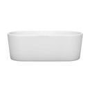 Ursula 67 Inch Freestanding Bathtub in White - 7