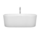 Ursula 67 Inch Freestanding Bathtub in White - 17