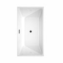 Sara 59 Inch Freestanding Bathtub in White - 3