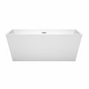 Sara 63 Inch Freestanding Bathtub in White - 7