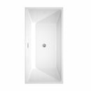 Sara 63 Inch Freestanding Bathtub in White - 18