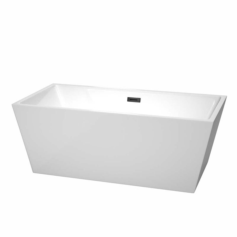Sara 63 Inch Freestanding Bathtub in White