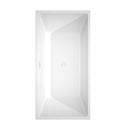 Sara 63 Inch Freestanding Bathtub in White - 13