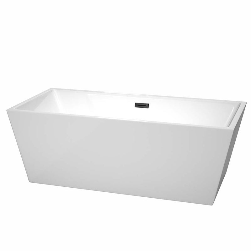 Sara 67 Inch Freestanding Bathtub in White
