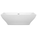 Maryam 71 Inch Freestanding Bathtub in White - 7