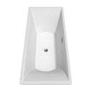 Maryam 71 Inch Freestanding Bathtub in White - 19