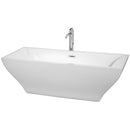 Maryam 71 Inch Freestanding Bathtub in White - 16