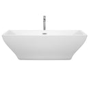 Maryam 71 Inch Freestanding Bathtub in White - 17