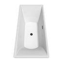 Maryam 71 Inch Freestanding Bathtub in White - 4