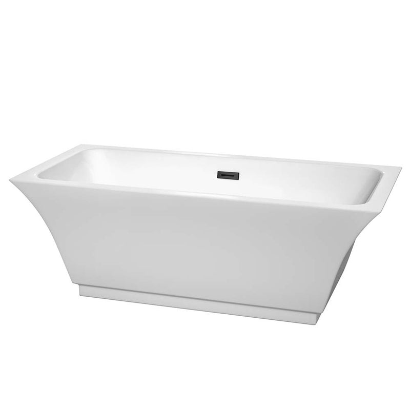 Galina 67 Inch Freestanding Bathtub in White