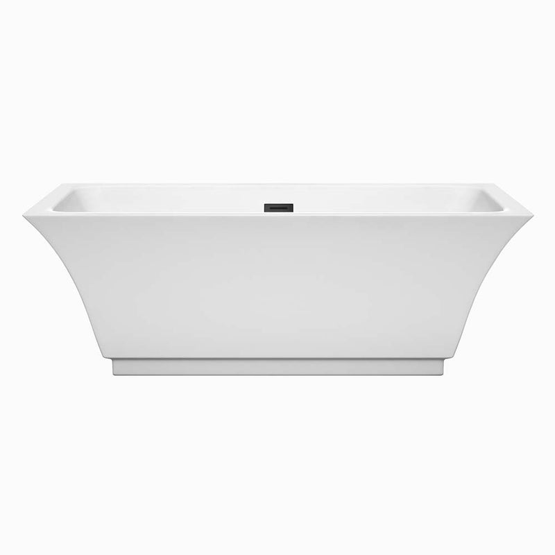 Galina 67 Inch Freestanding Bathtub in White - 2