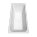 Galina 67 Inch Freestanding Bathtub in White - 14