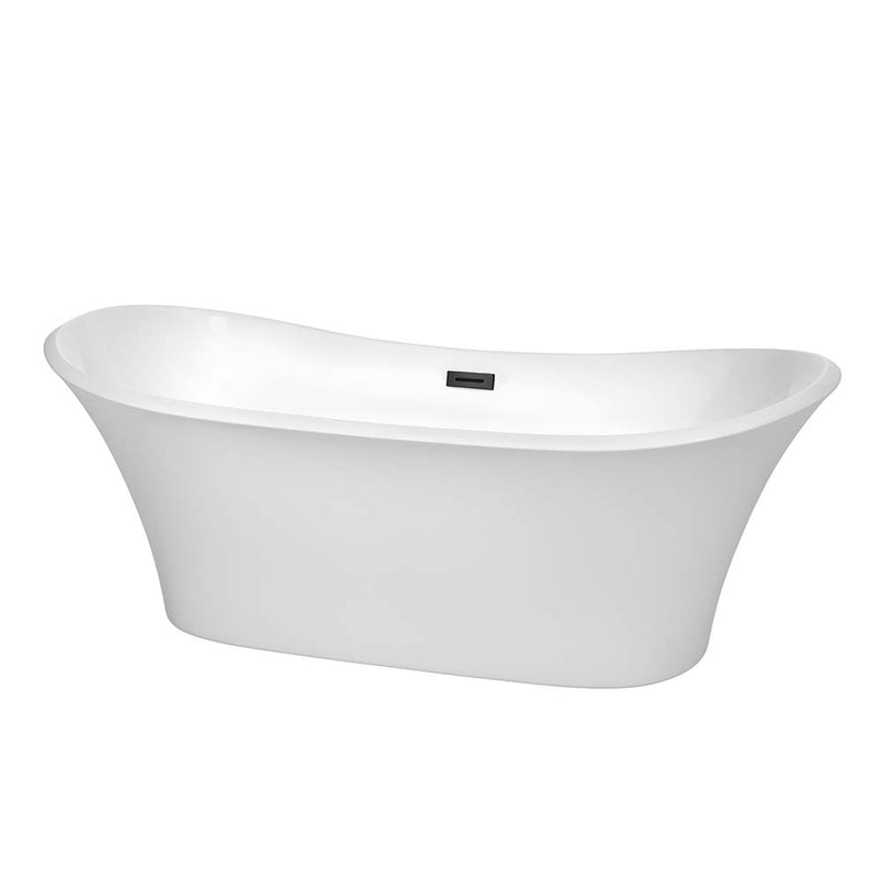 Bolera 71 Inch Freestanding Bathtub in White
