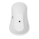 Bolera 71 Inch Freestanding Bathtub in White - 4