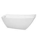 Antigua 67 Inch Freestanding Bathtub in White - 12
